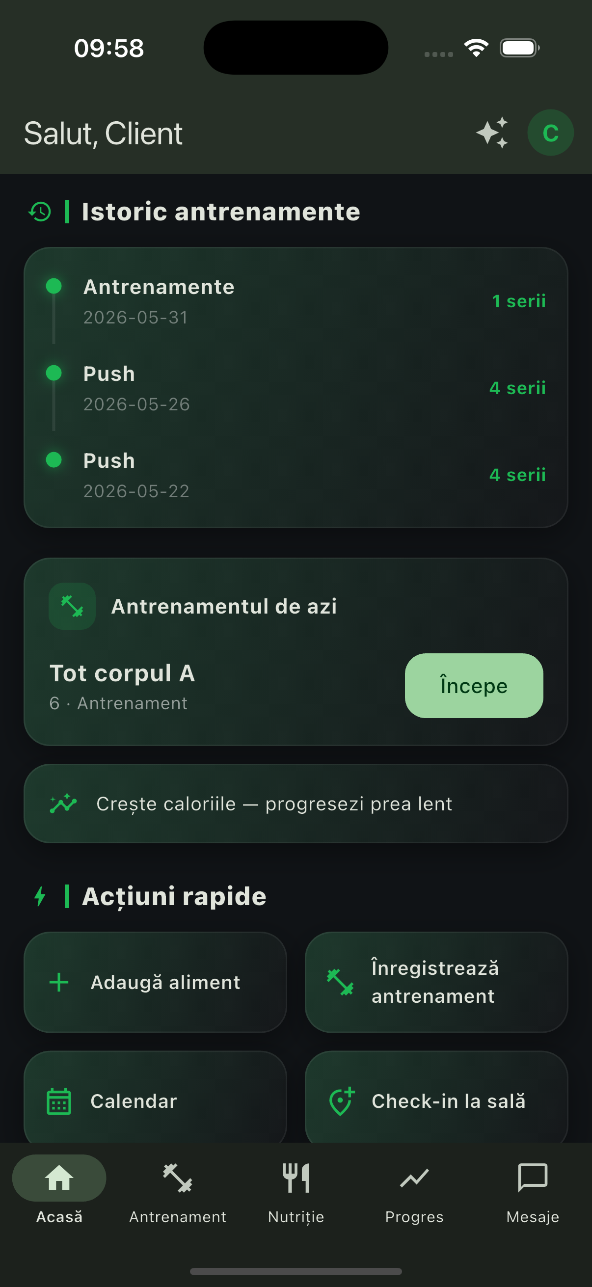 Trainzy nutrition journal
